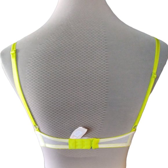 NWT VICTORIA SECRET (32B)Lime green/yellow Dream Angels - Picture 3 of 10